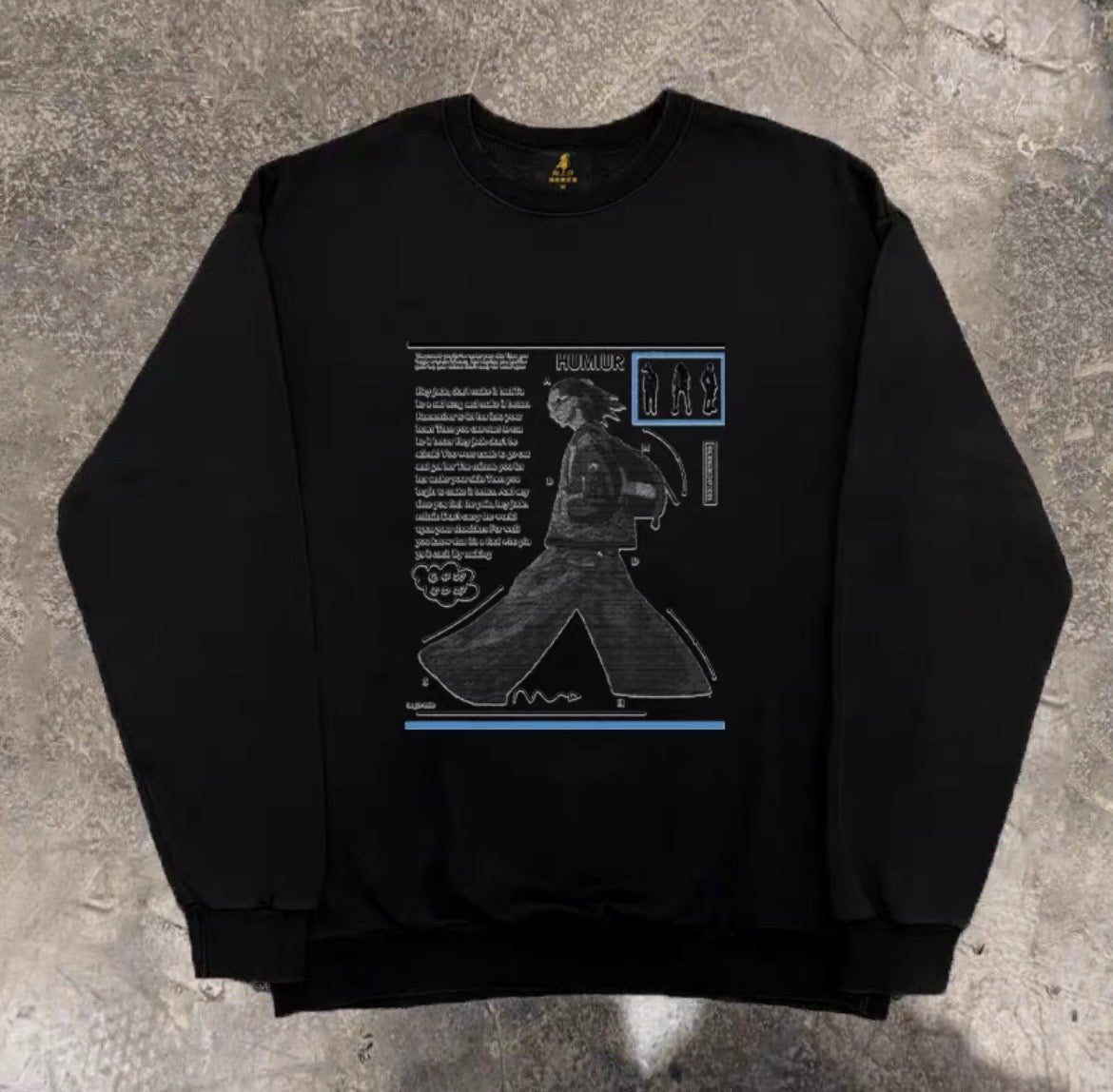 Magazine Poster Graphic Sweatshirt