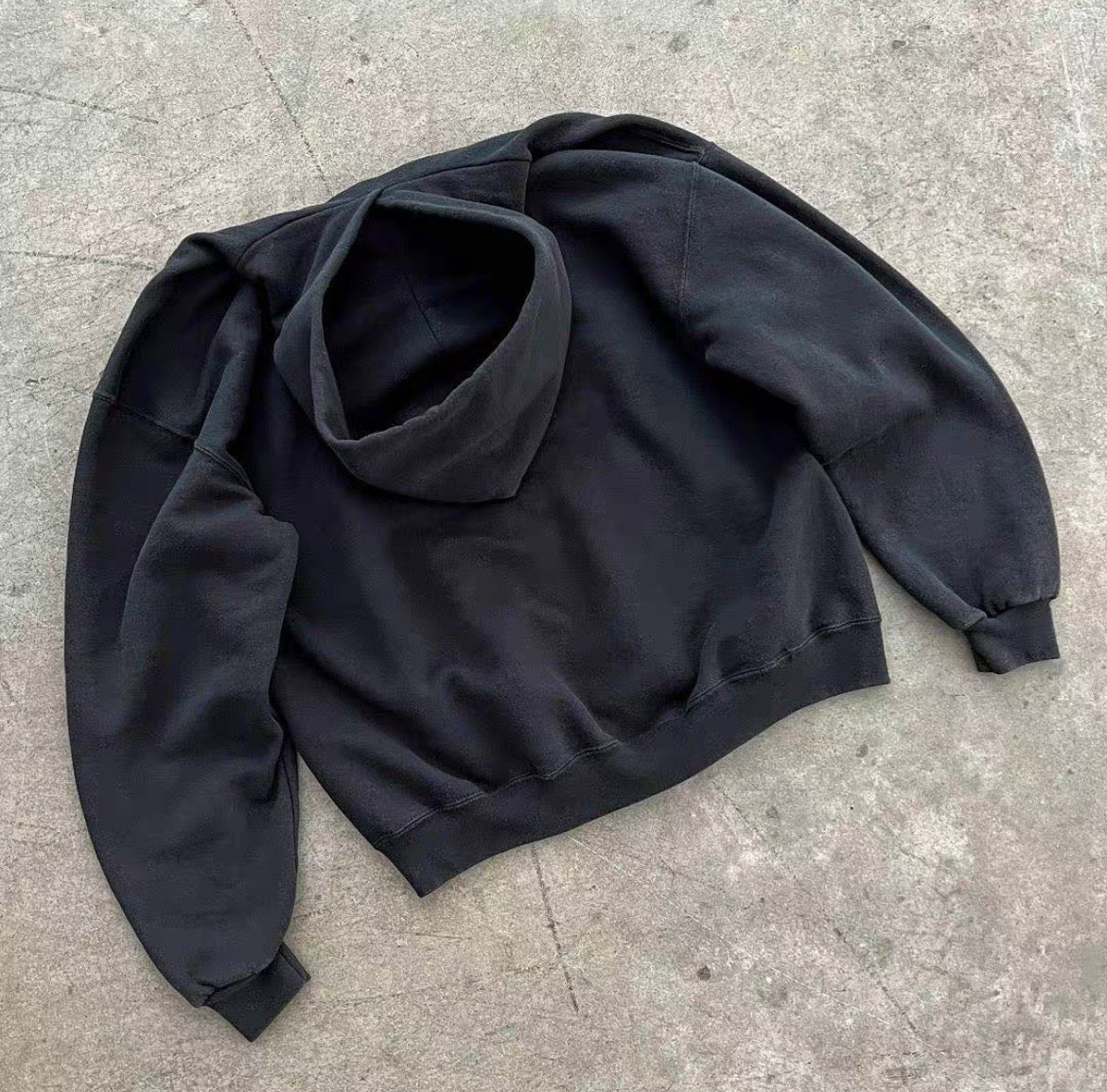 Vintage College Logo Loose Hoodie