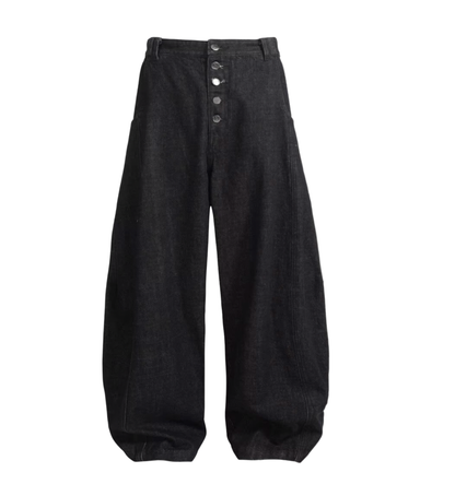 Dark Wash Wide Denim Pants
