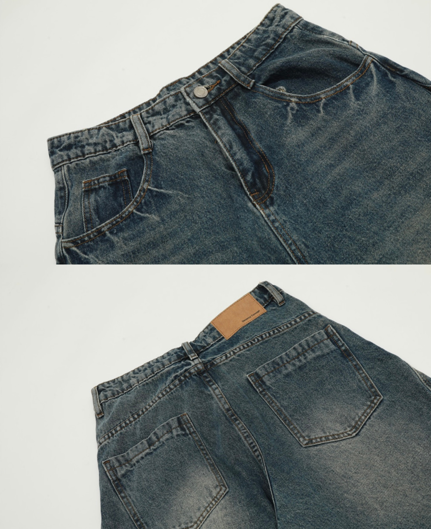 Vintage Barrel Wide Denim Pants