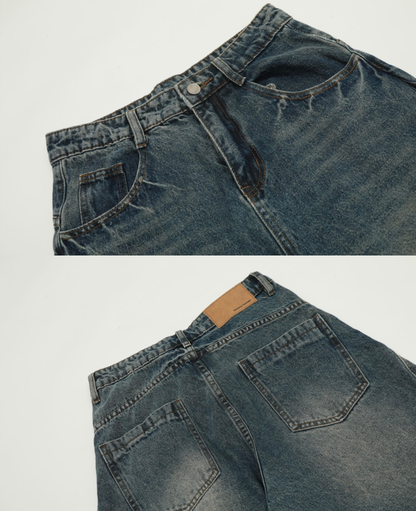Vintage Barrel Wide Denim Pants