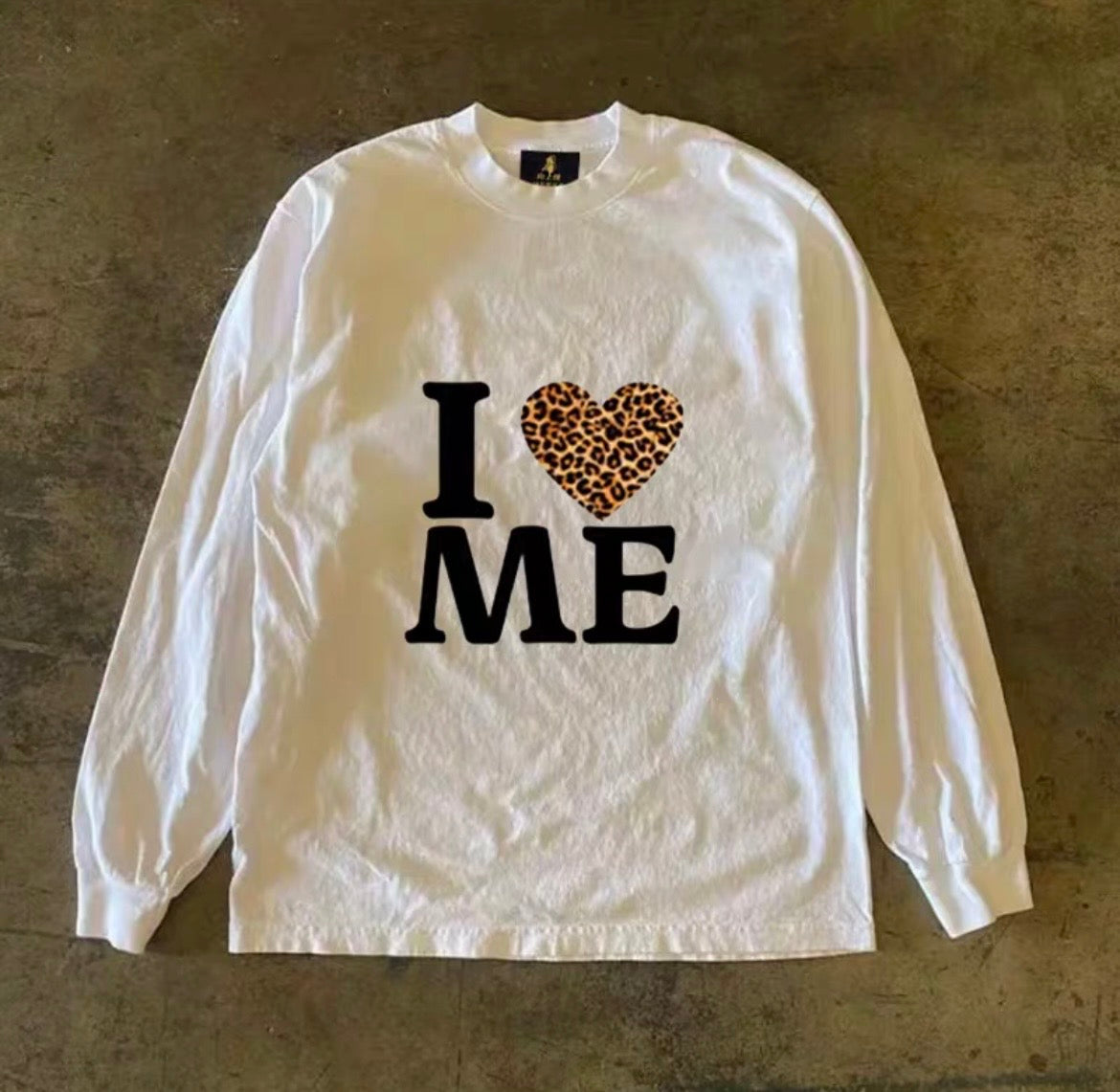 Leopard Heart Print Long Sleeve T-Shirt