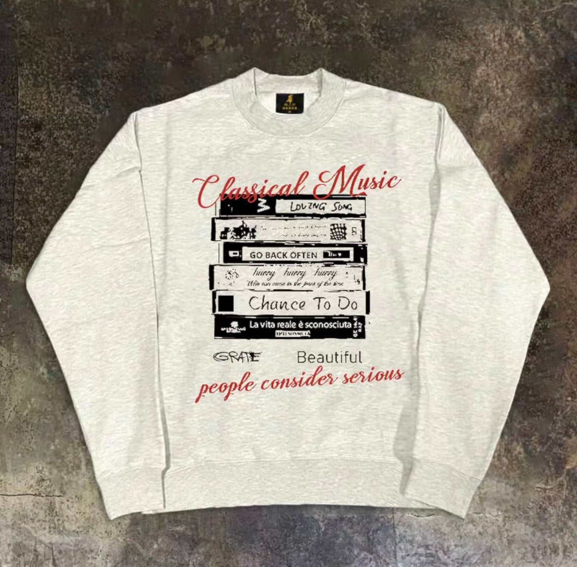 Retro Music Art Graphic Sweatshirt