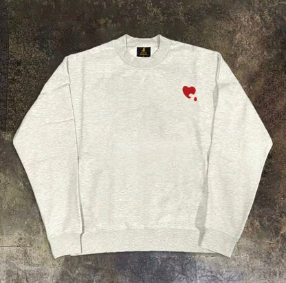 One Point Heart Graphic Sweatshirt