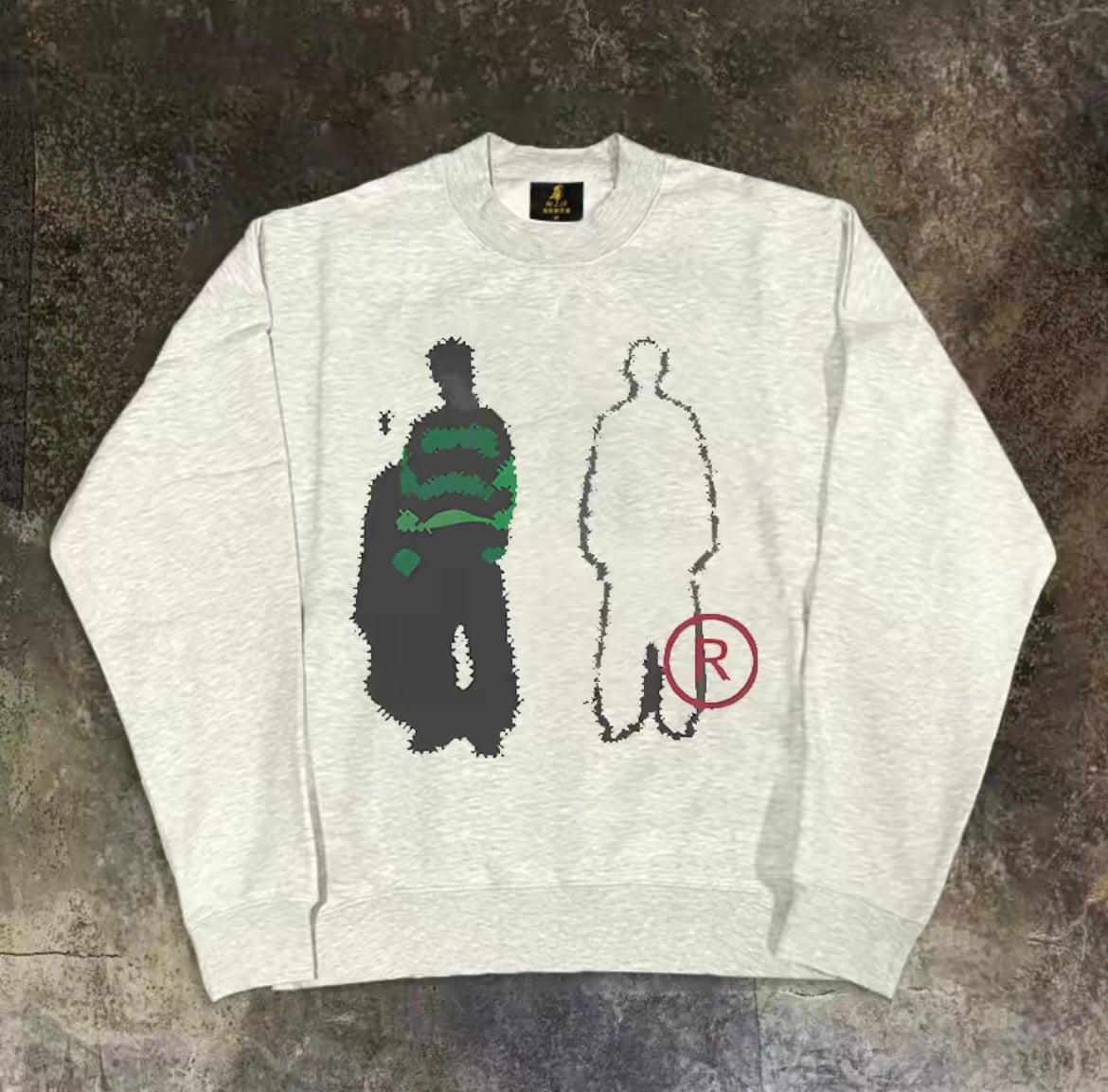 Silhouette Graphic Loose Sweatshirt
