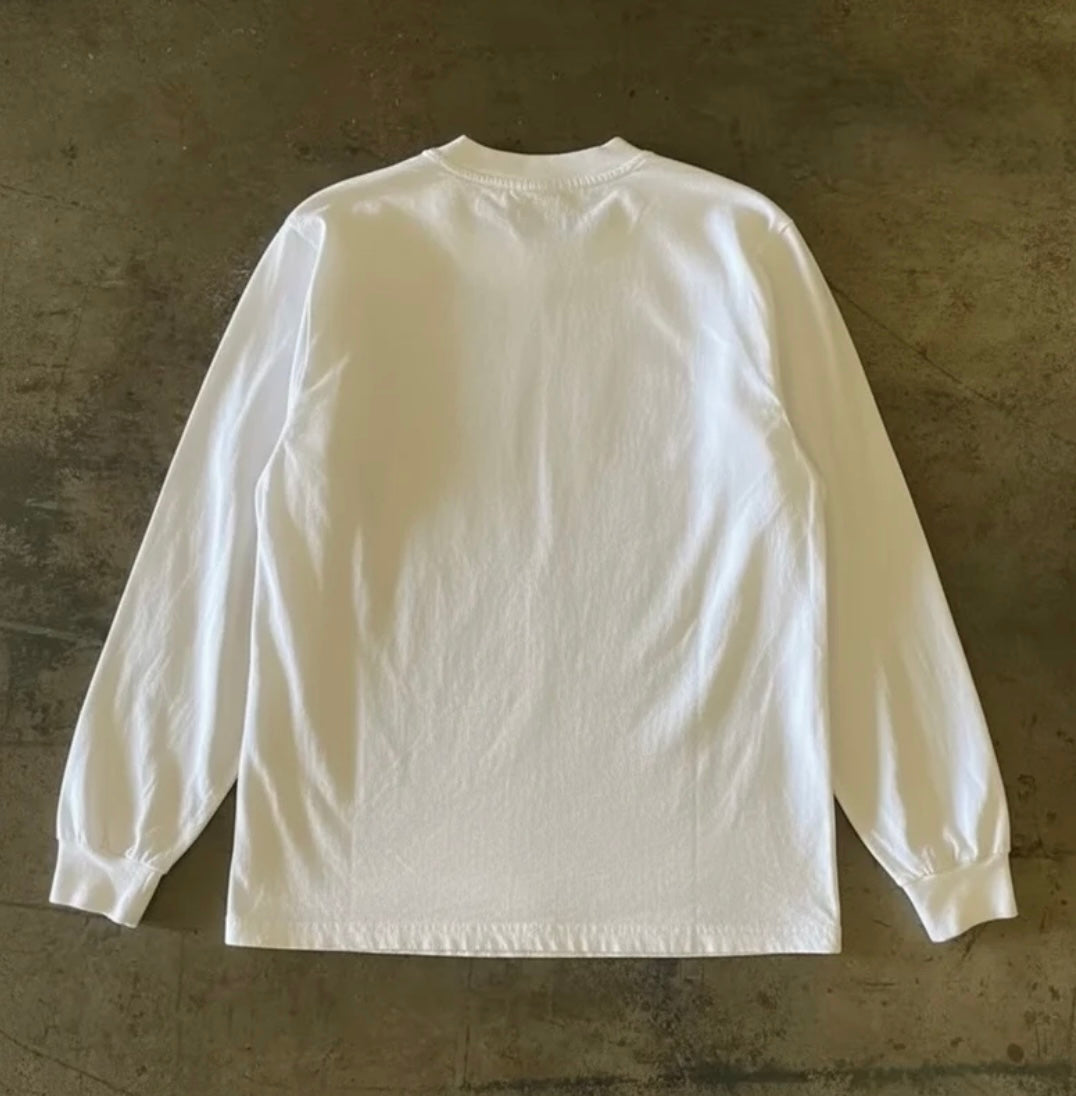 One Point One Heart Graphic Loose Long Sleeve T-Shirt