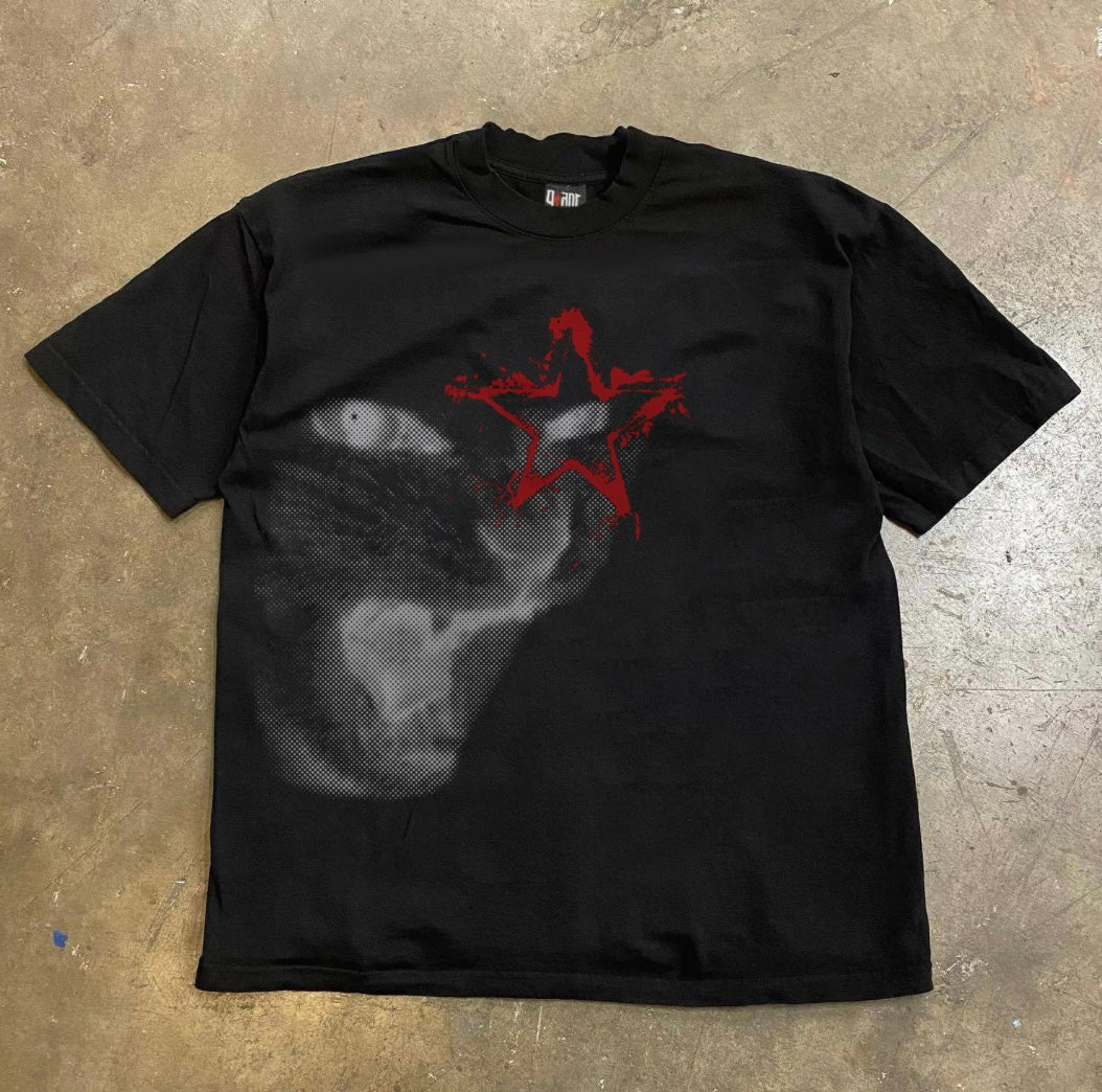 Cat Graphic Print T-shirts