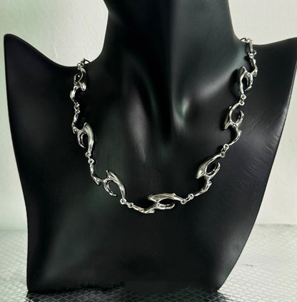 Liquid Distortion Chain Necklace