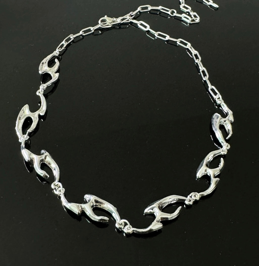 Liquid Distortion Chain Necklace