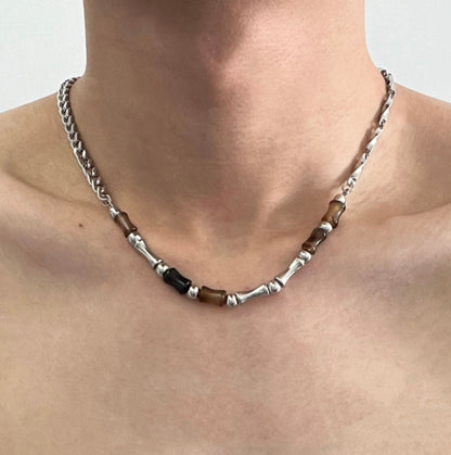 Link Bone Beads Necklace
