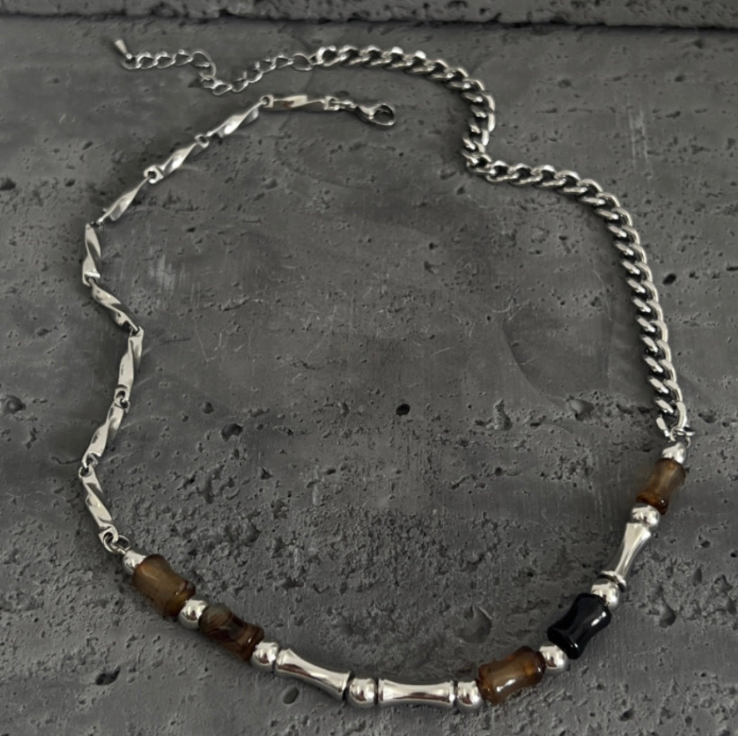 Link Bone Beads Necklace