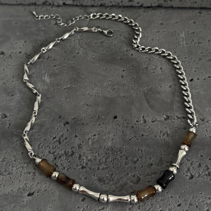 Link Bone Beads Necklace