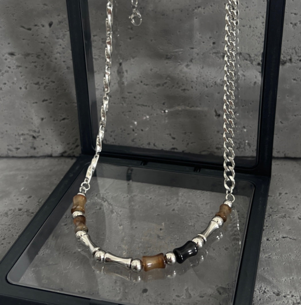 Link Bone Beads Necklace