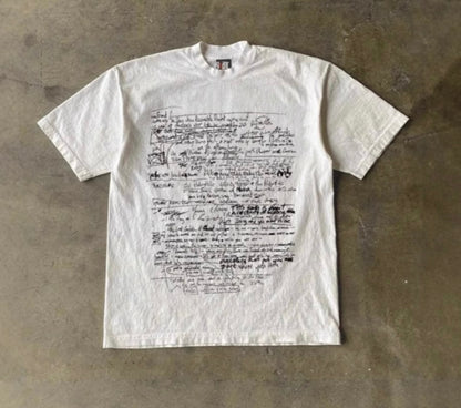 Scratch Memo Graphic T-Shirt