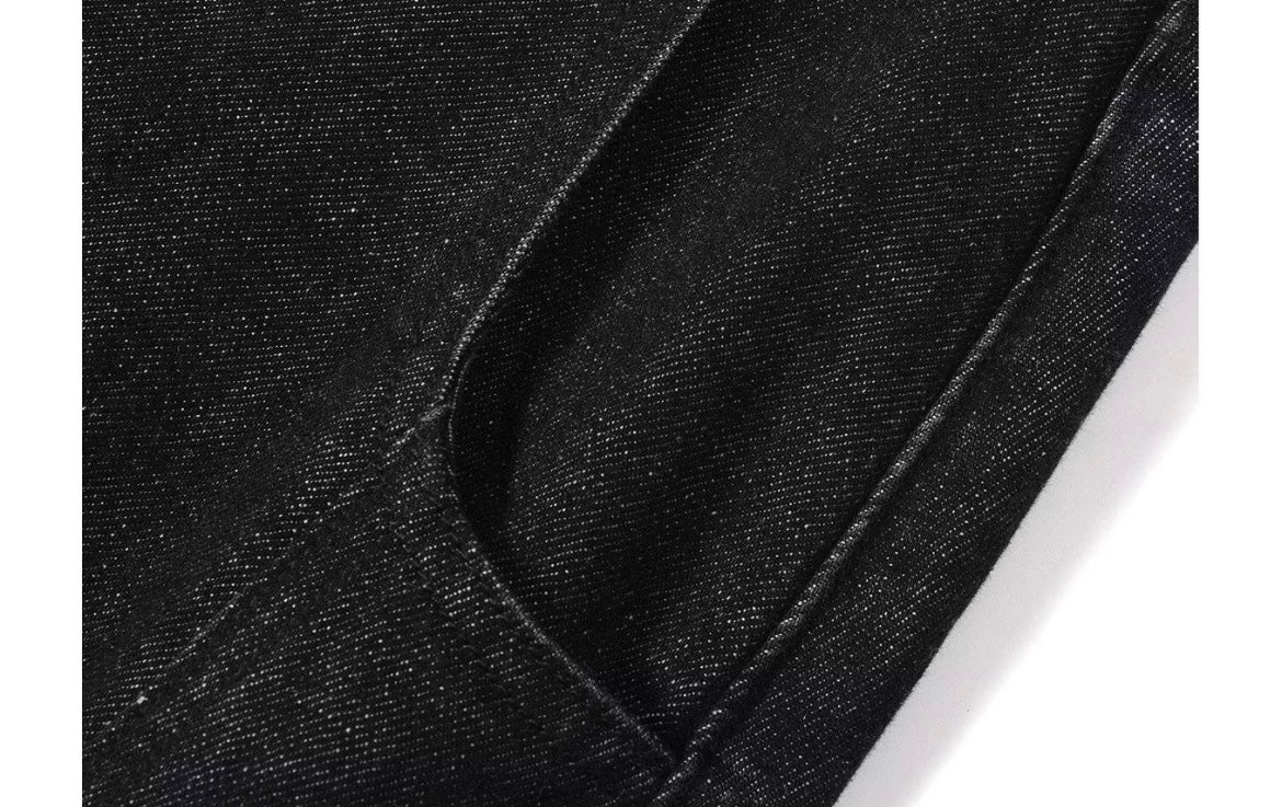 Dark Wash Wide Denim Pants