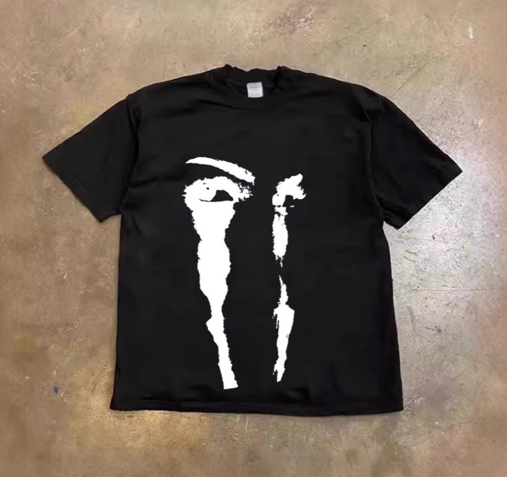 Monotone Face Art T-shirts