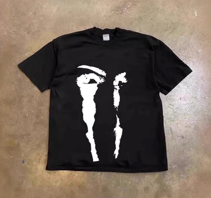 Monotone Face Art T-shirts