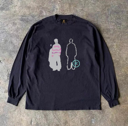 Silhouette Graphic Long Sleeve T-Shirt