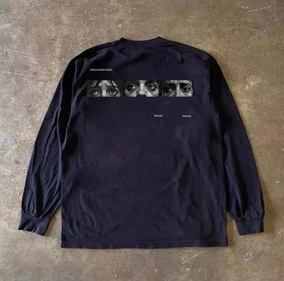Back Eye Graphic Long Sleeve T-Shirt