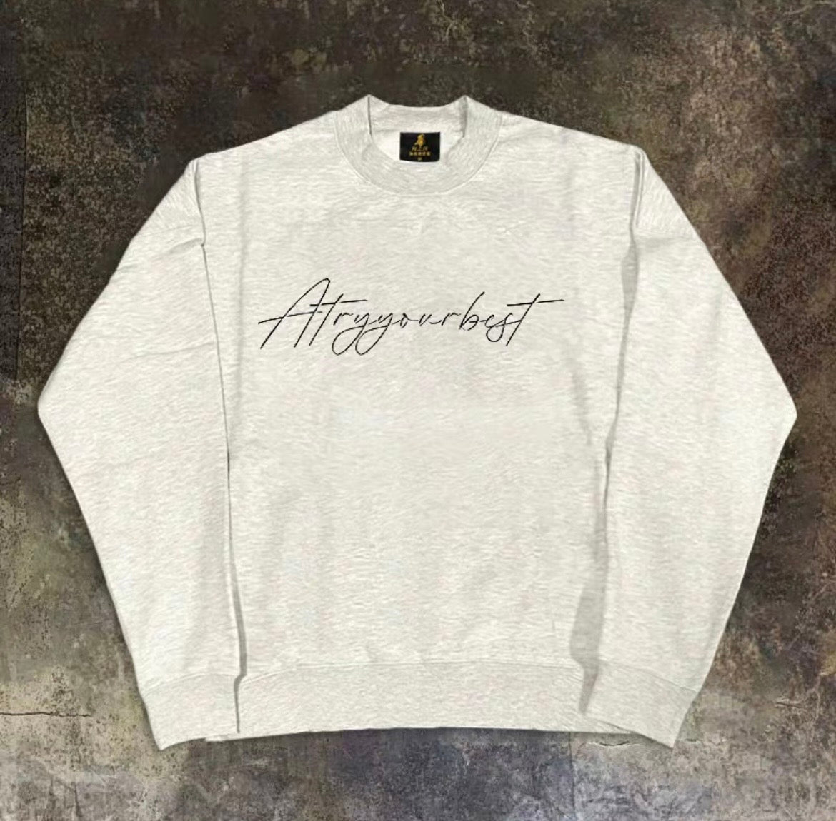 Front Script Font Sweatshirt