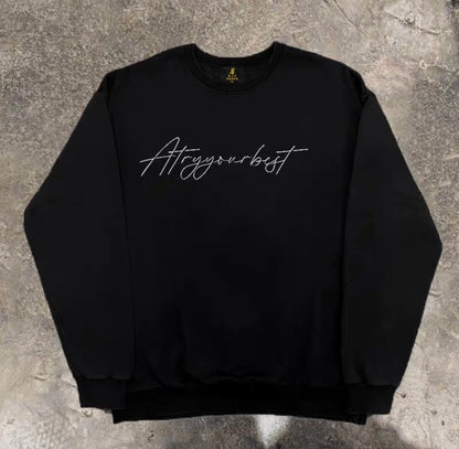 Front Script Font Sweatshirt