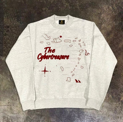 Cyber Treasure Logo Print Sweatshirt