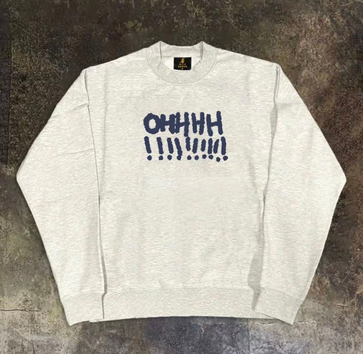 Front Graffiti Logo Print Sweatshirt