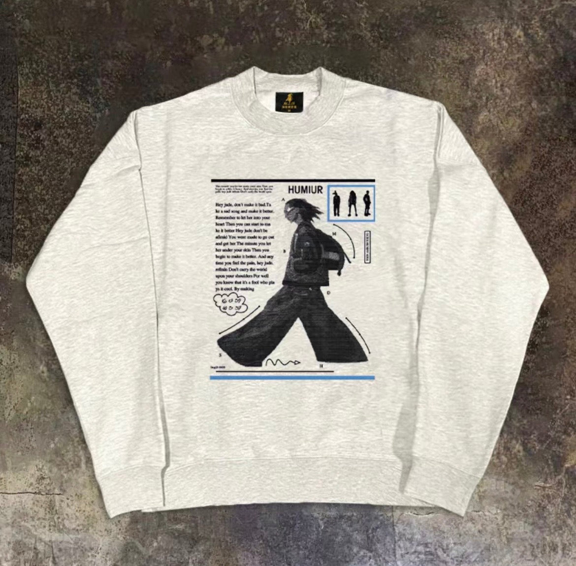 Magazine Poster Graphic Sweatshirt