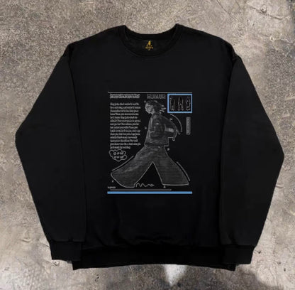 Magazine Poster Graphic Sweatshirt