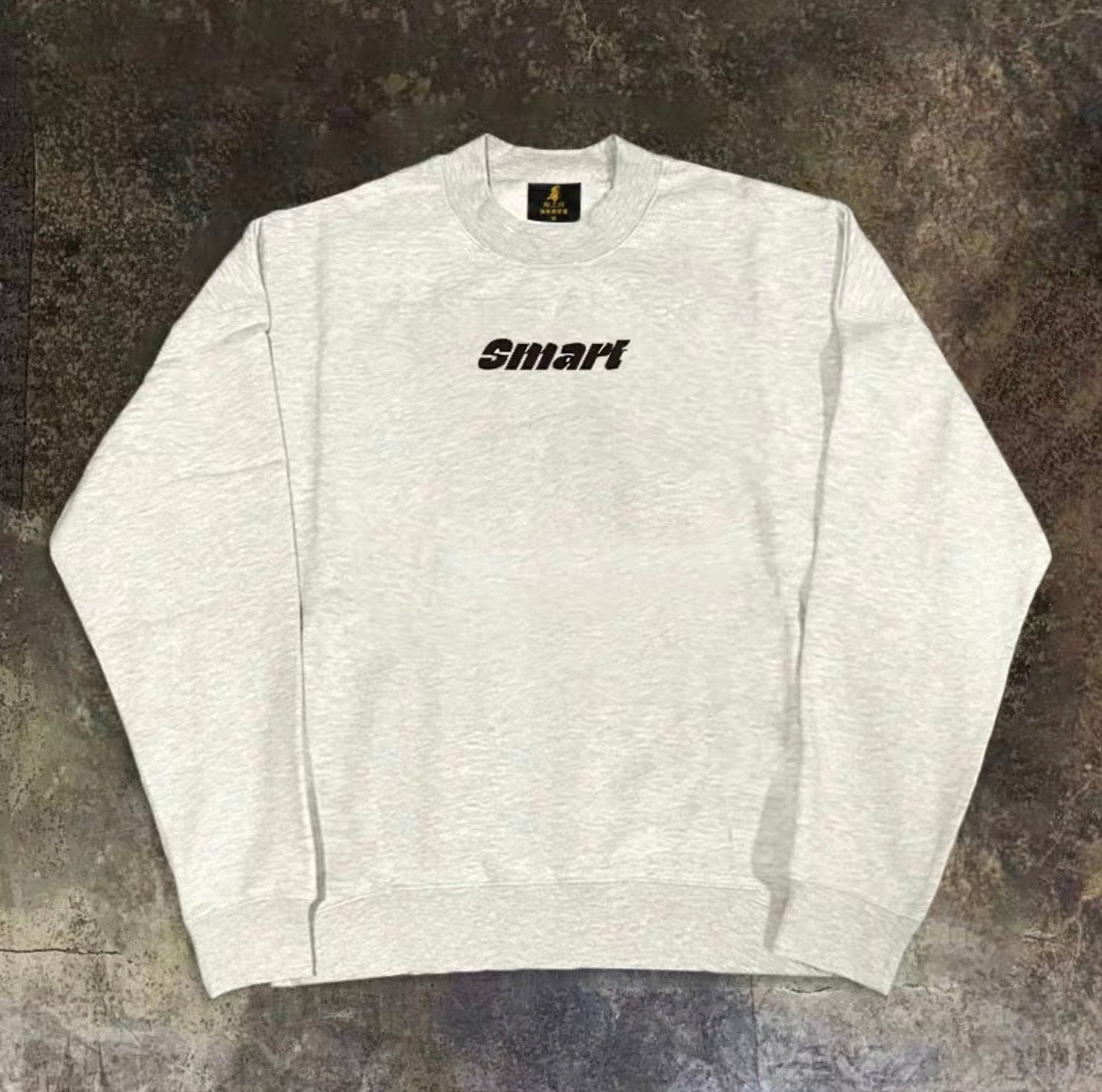 Center Logo Italic Print Sweatshirt