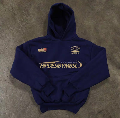 Tech Graphic Multi-Logo Pullover Hoodie