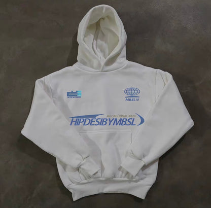 Tech Graphic Multi-Logo Pullover Hoodie
