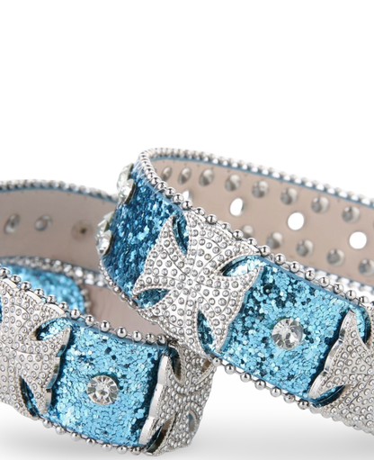 Gothic Cross Studded Western Belt