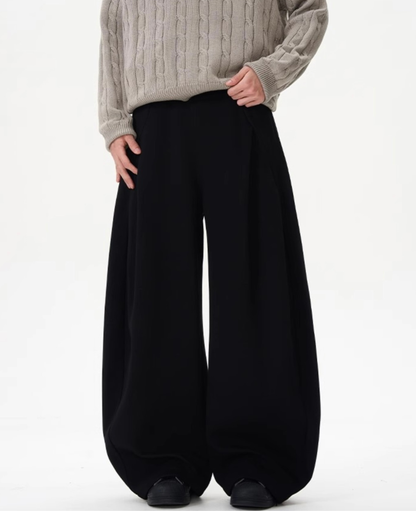 Seam Barrel Wide Sweat Pants