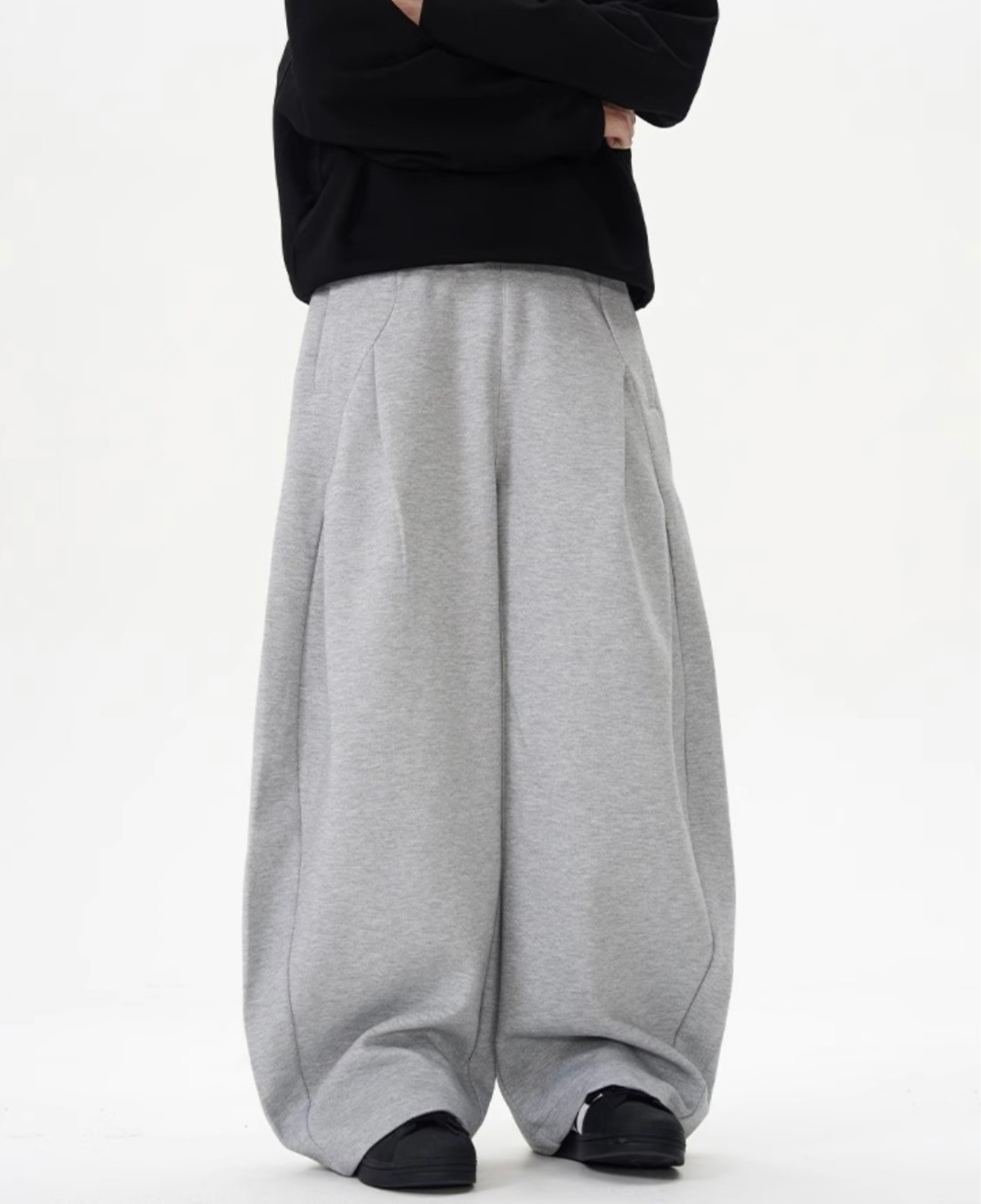 Seam Barrel Wide Sweat Pants