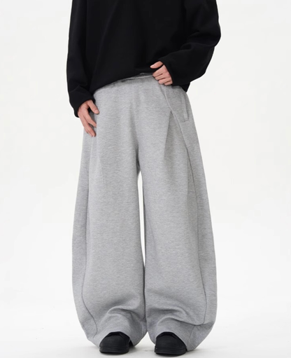 Seam Barrel Wide Sweat Pants