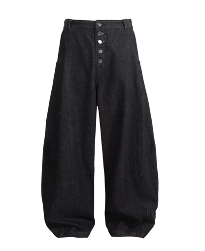 Dark Wash Wide Denim Pants