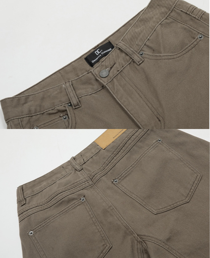 Curved Seam Barrel Wide Pants