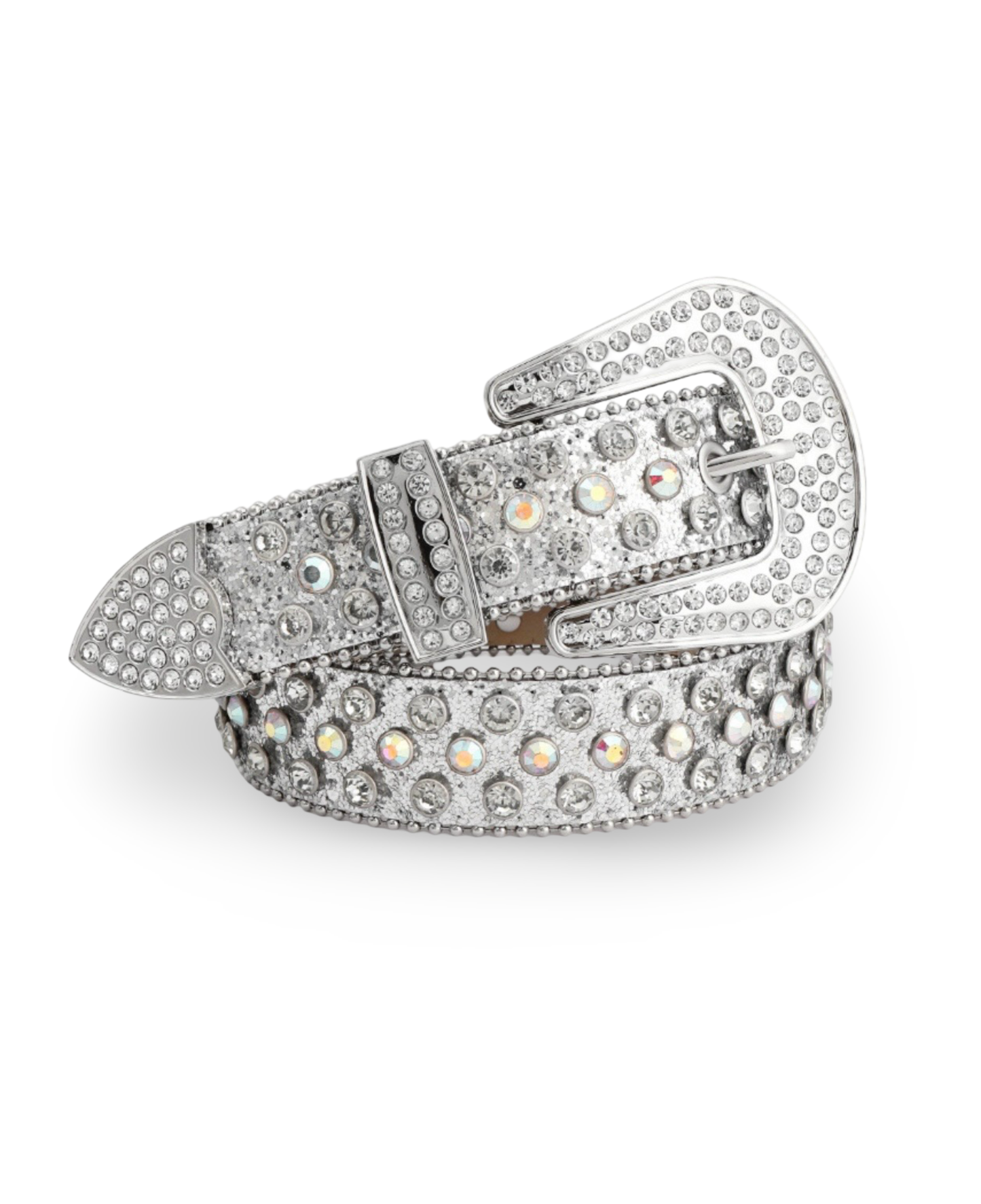 Crystal Embellished Western Leather Belt