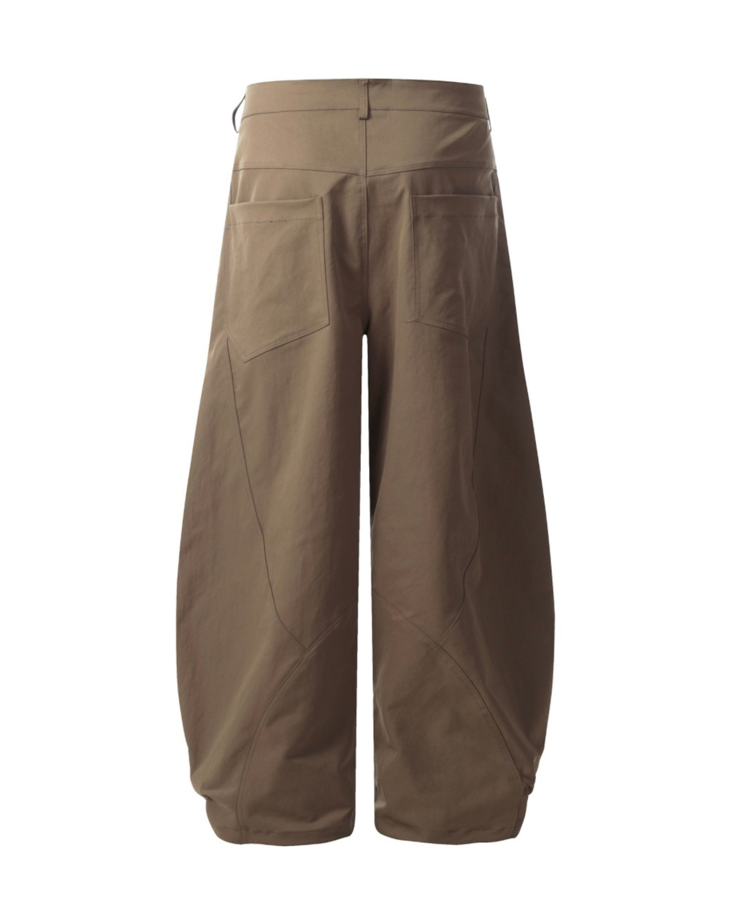 Curved Seam Barrel Wide Pants