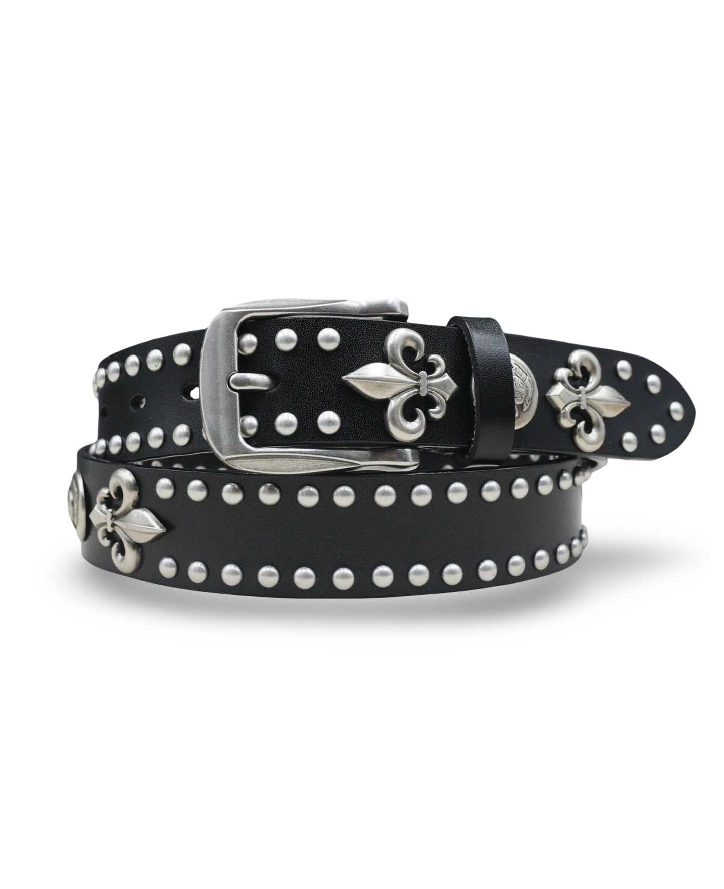 Gothic Skull Studded Leather Belt