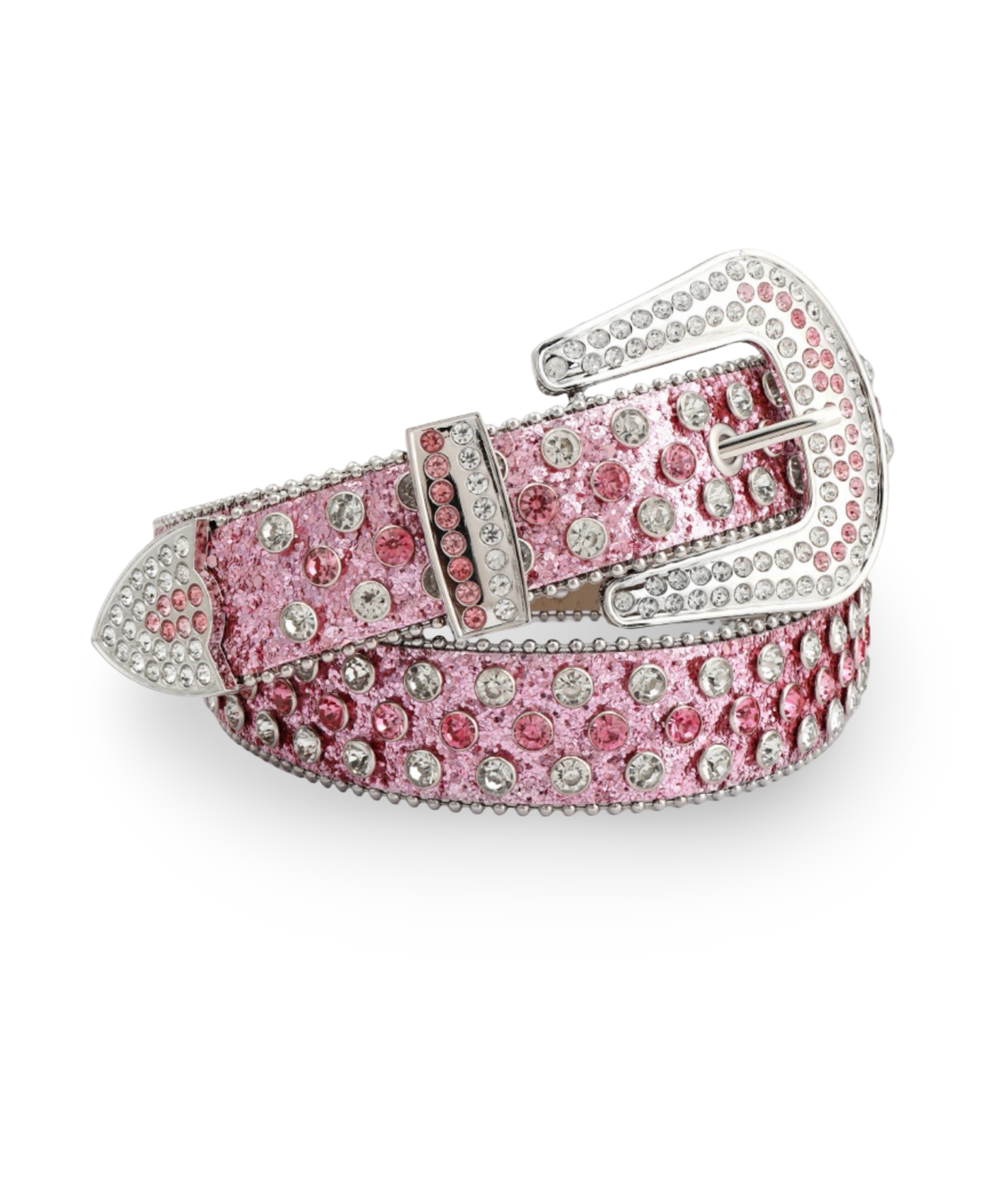 Crystal Embellished Western Leather Belt