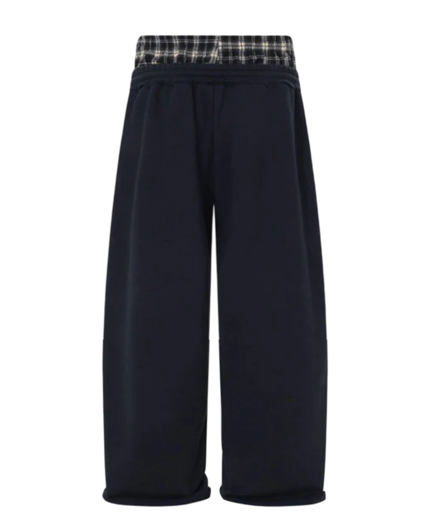 Layered Plaid Sweatpants