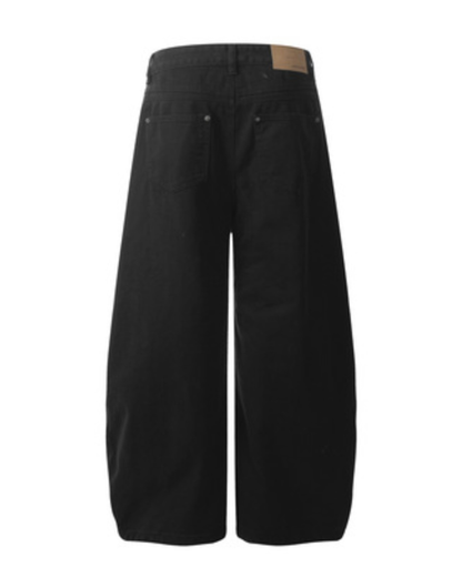 Curved Seam Barrel Wide Pants