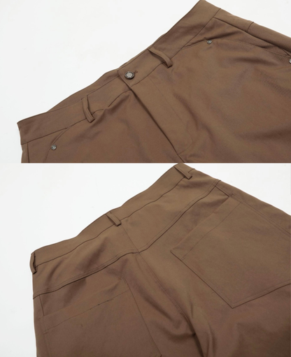 Curved Seam Barrel Wide Pants