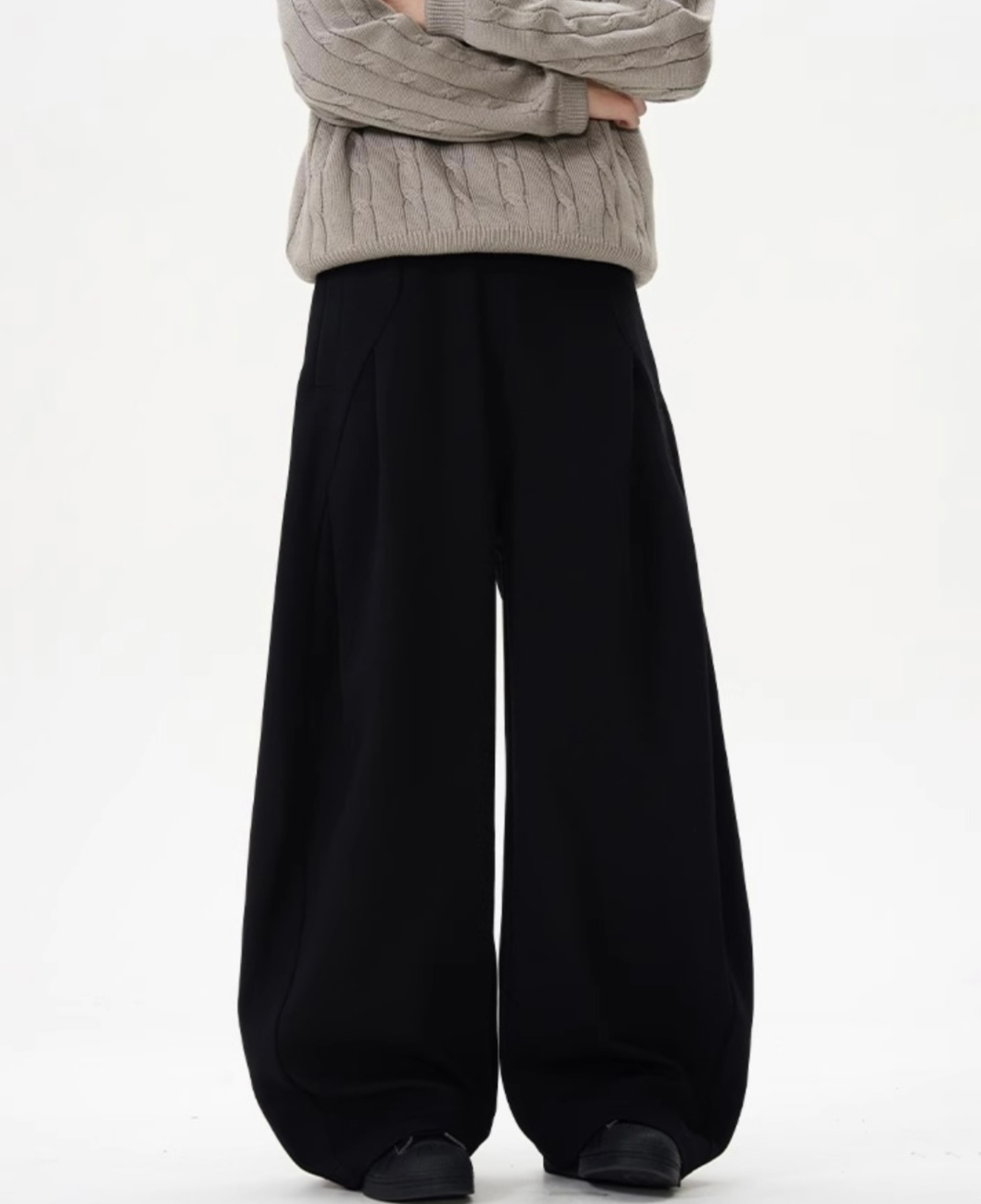 Seam Barrel Wide Sweat Pants