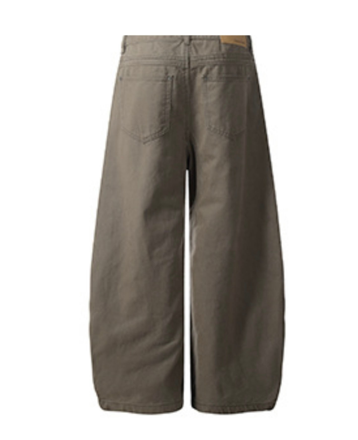 Curved Seam Barrel Wide Pants