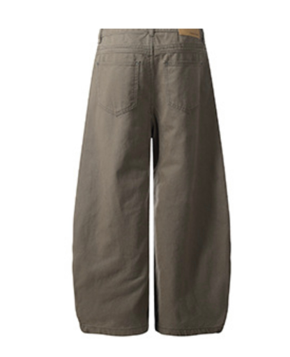 Curved Seam Barrel Wide Pants