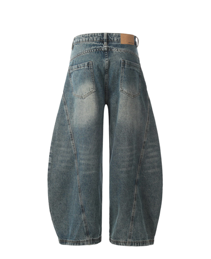 Vintage Barrel Wide Denim Pants