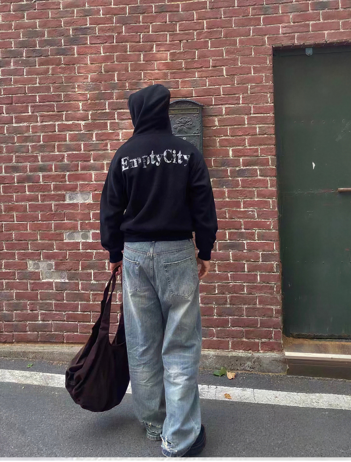 Horse Graphic Back Logo Zip Hoodie